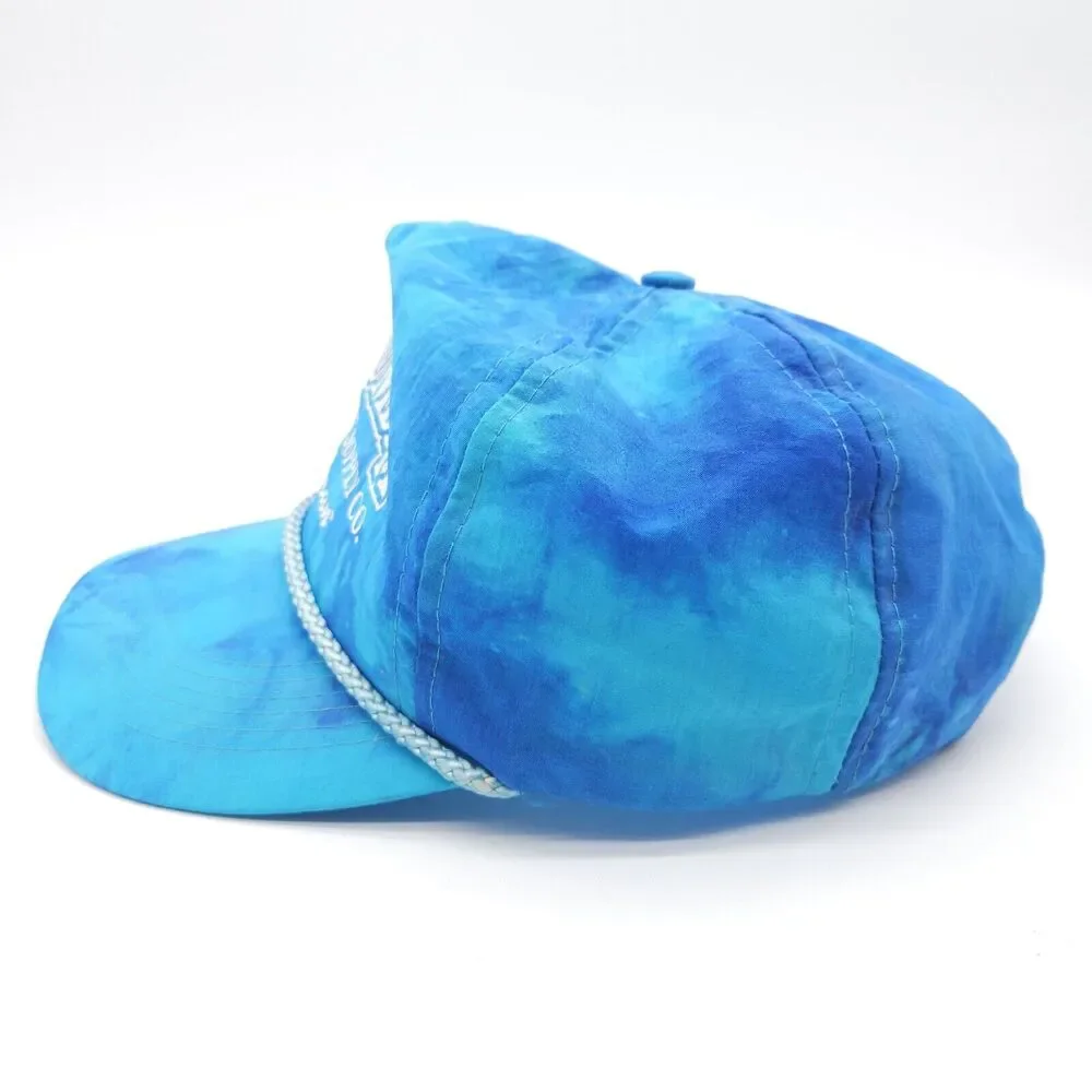 Vintage Columbia‎ Electric Supply Co Snapback Trucker Rope Hat Nylon Cap Tie Dye